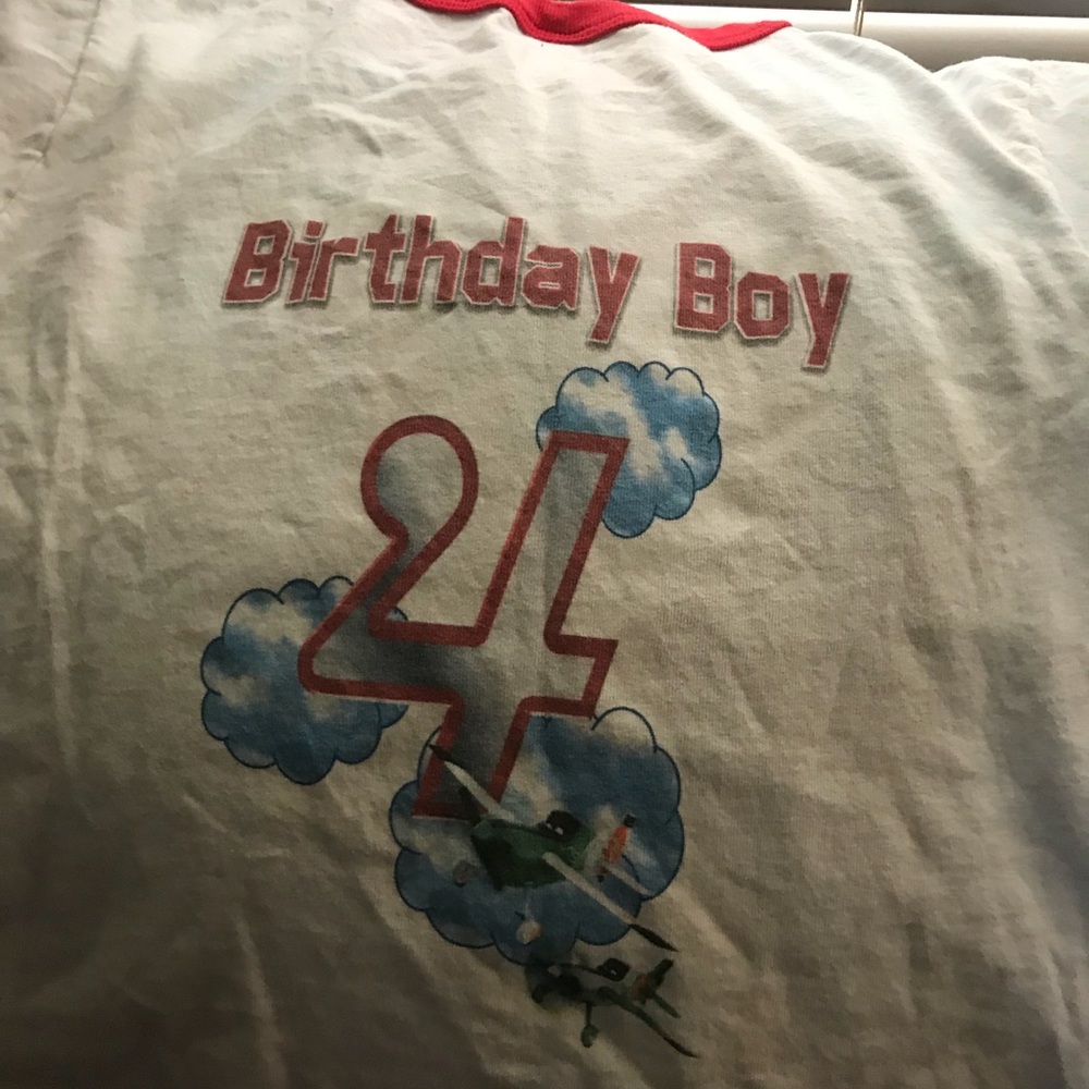 Birthday T shirt planes personalized
